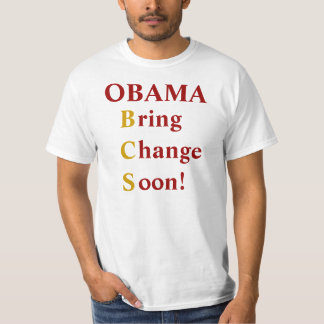 T-shirts OBAMA traz a mudança logo!