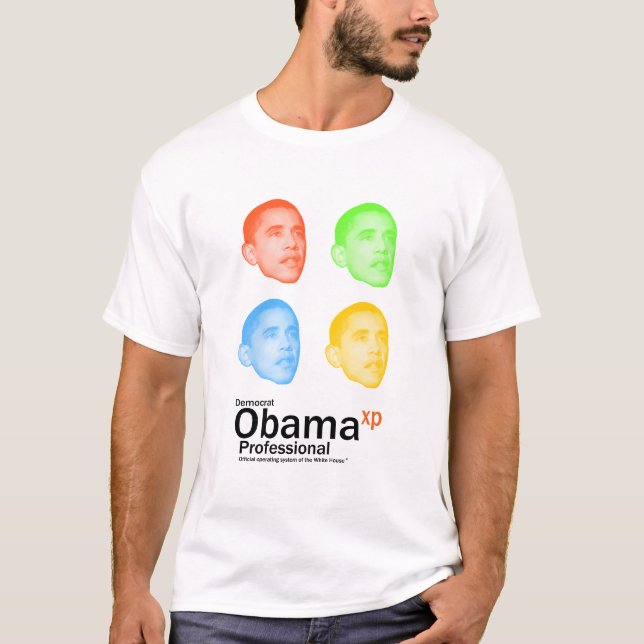 T-shirts Obama XP Professional (Frente)