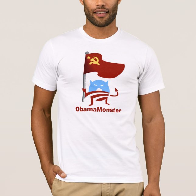 T-shirts ObamaMonster comunista (Frente)