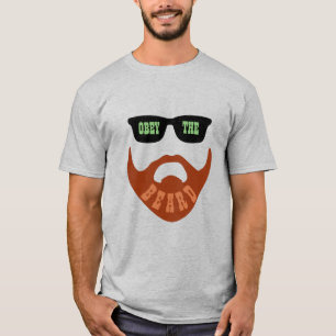 T-shirts Obedeça à barba (olhos verdes da barba vermelha)