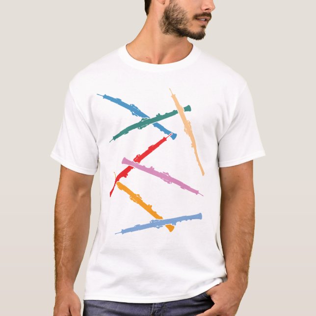 T-shirts Oboés Coloridos (Frente)