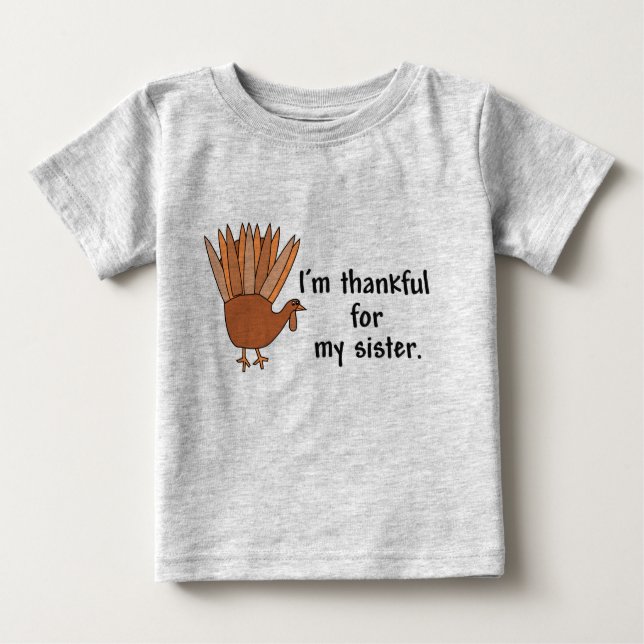 T-shirts Obrigado pela minha irmã (Frente)