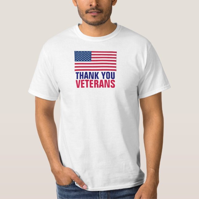 T-shirts Obrigado veteranos (Frente)