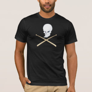 T-shirts Obscuridade do baterista do crânio