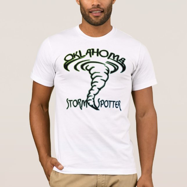 T-shirts Observador da tempestade de Oklahoma (Frente)
