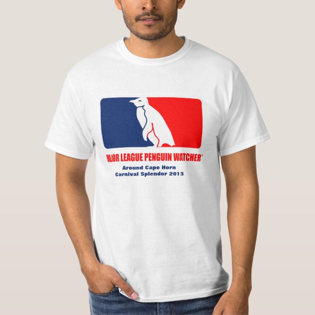T-shirts Observador do pinguim da liga principal - (Frente)