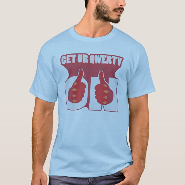 T-SHIRTS OBTENHA UR QWERTY SOBRE (Frente)