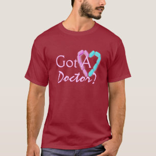 T-shirts Obteve um doutor Marrom