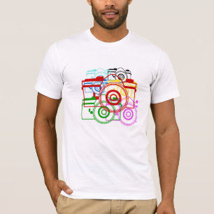 T-shirts OBTURADOR! T americano anca retro do roupa