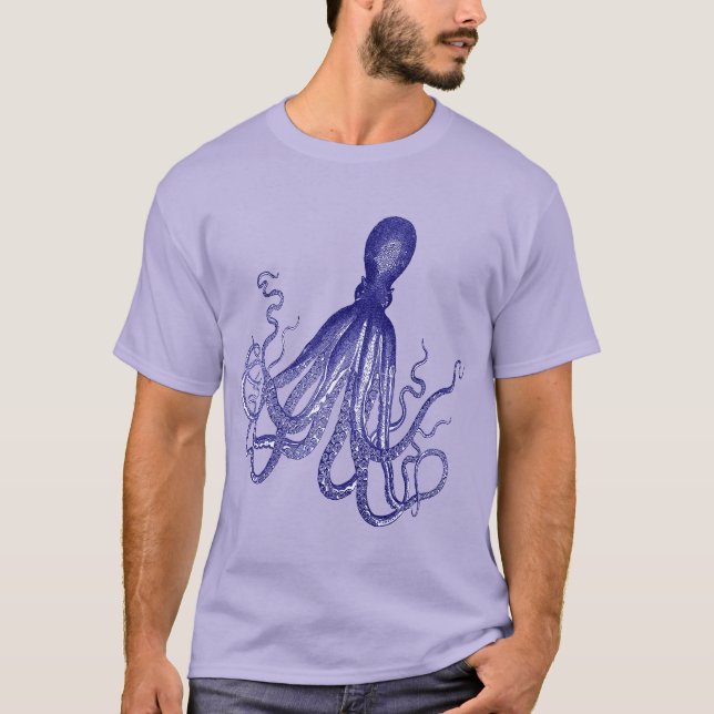 T-shirts Octopus Azul 5 (Frente)