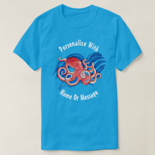 T-shirts Octopus oceânico PERSONALIZADO