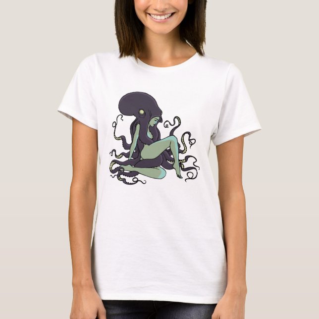 T-shirts Octopus Queen (Frente)