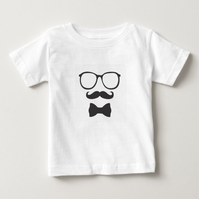T-shirts Óculos de Hipster do bigode (Frente)