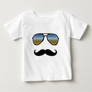T-shirts Óculos de sol retro engraçados com bigode