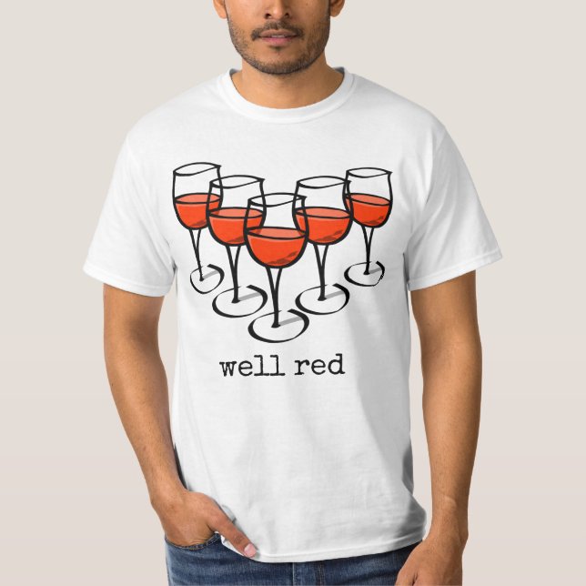 T-shirts Óculos de Vinho de Cartografia Bem Humor De Maquin (Frente)