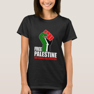 T-shirts Ocupação israelita do fim livre de Palestina,
