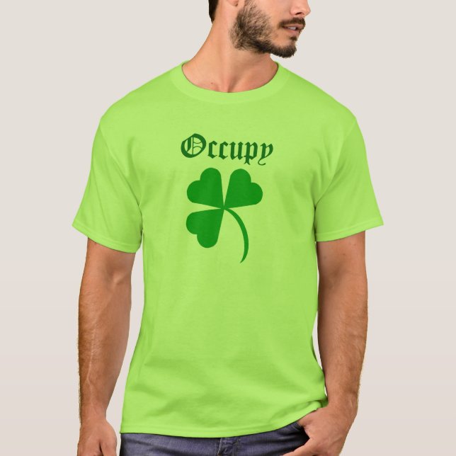 T-shirts Ocupar Shamrocks (Frente)