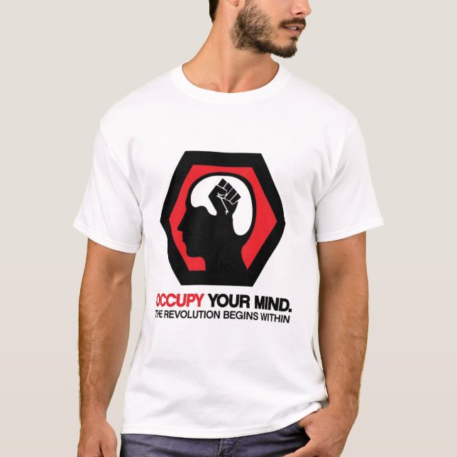 T-shirts Ocupe sua mente (Frente)
