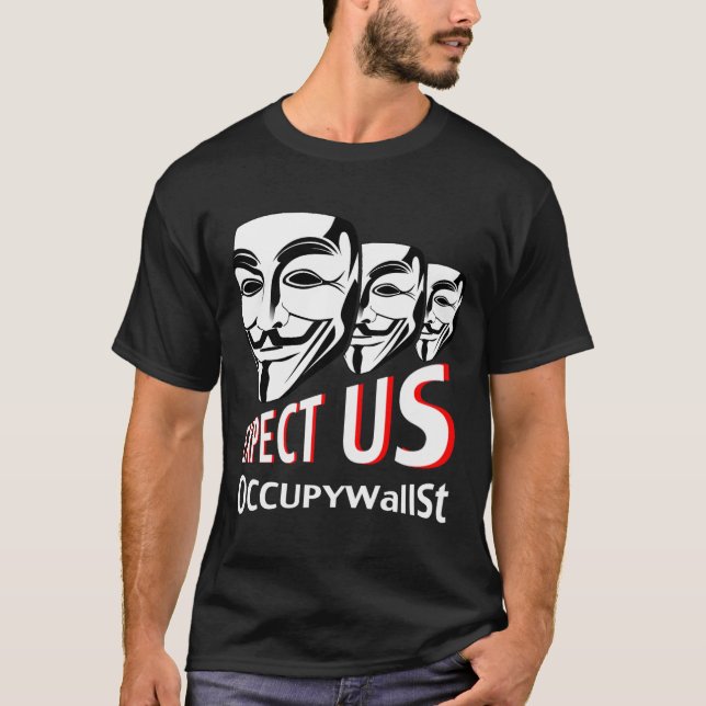 T-shirts Ocupe Wall Street (Frente)