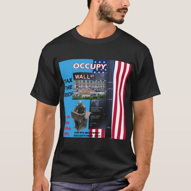 T-shirts Ocupe Wall Street - o parque 2011 de Zuccotti (Frente)