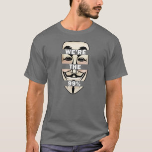 T-shirts OCUPE WALLSTREET: Anónimo NÓS somos os 99%!