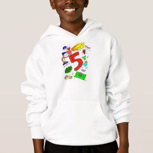 T-shirts Ode à camisola encapuçado de cinco miúdos