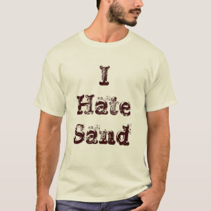 T-shirts Odeio Implantação Militar Engraçada De Areia