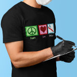 T-shirts Odontologia de Amor à Paz de Dentista Bonita<br><div class="desc">Uma camiseta de Odontologia de Amor pela Paz excelente para um dentista. Um sinal de paz,  coração,  e uma escova de dentes cheia de pasta de dente para alguém na profissão dentária.</div>