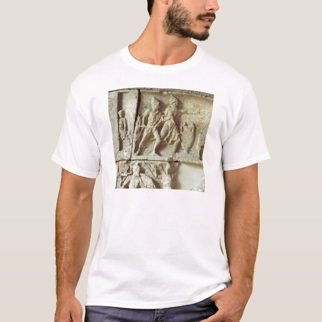 T-shirts Odysseus que descobre os pretendentes de sua (Frente)