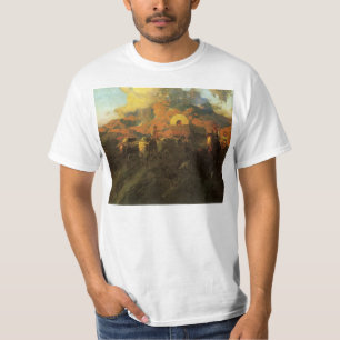 T-shirts Oeste Americano Antigo, Trilha Overland por Johnso