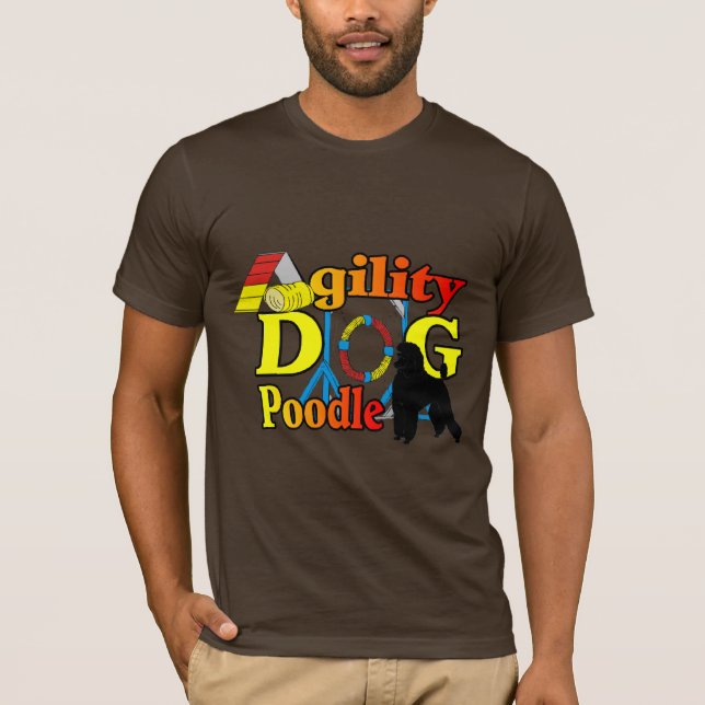 T-shirts Ofertas de Agilidade de Poodle (Frente)