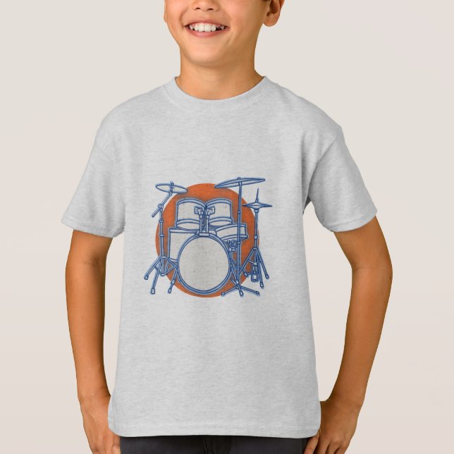T-shirts Offset do jogo do cilindro (Frente)