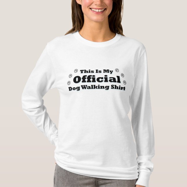 T-shirts Oficial Dog Walker (Frente)