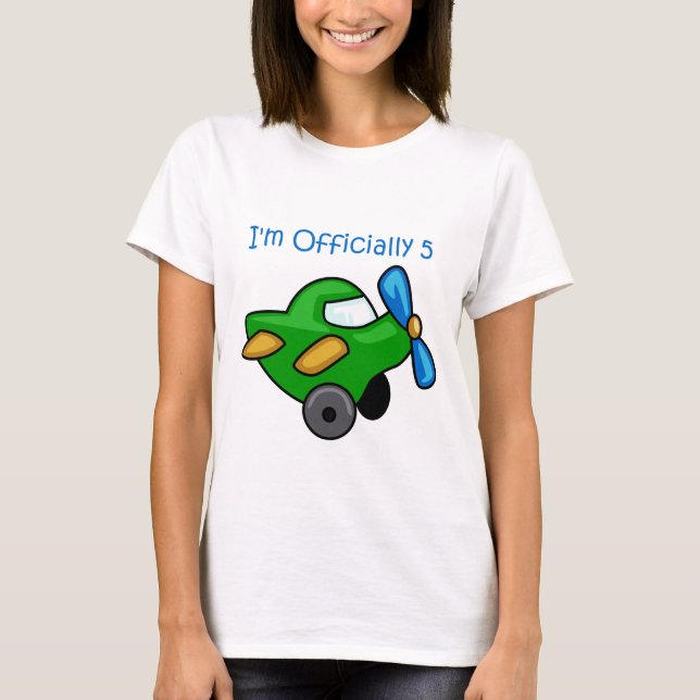 T-shirts Oficialmente 5, Jet Plane (Frente)