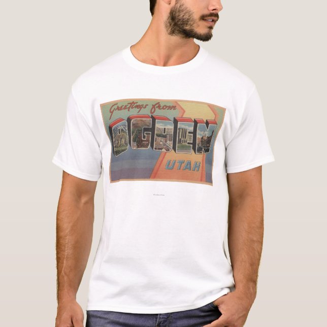 T-shirts Ogden, letra ScenesOgden de UtahLarge, UT 3 (Frente)