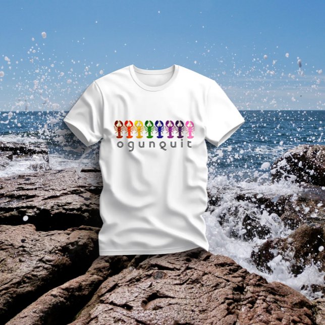T-shirts Ogunpensar Maine Rainbow Lobsters (Criador carregado)