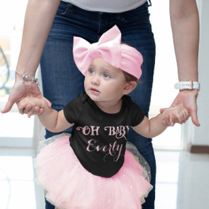 T-shirts Oh Baby Personalizado Rosa Menina
