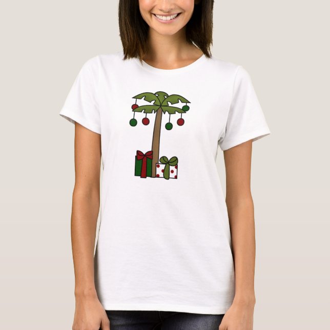 T-shirts Oh palmeira do Natal (Frente)