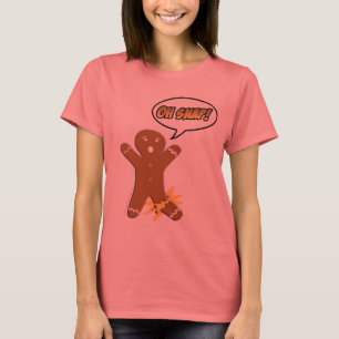 T-shirts Oh pressão! Homem de pão-de-espécie engraçado
