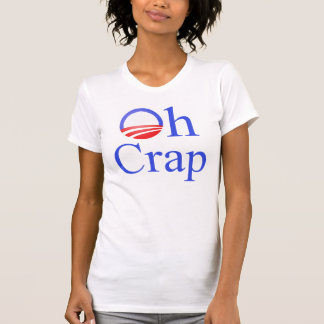 T-shirts Oh T de Anti-Obama do excremento