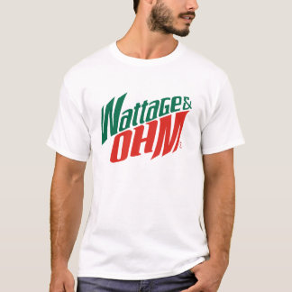 T-shirts ohms da wattagem
