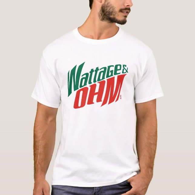 T-shirts ohms da wattagem (Frente)