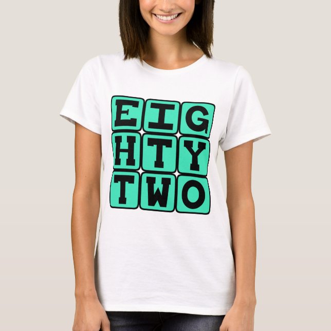 T-shirts Oitenta e Dois, Número 82 (Frente)