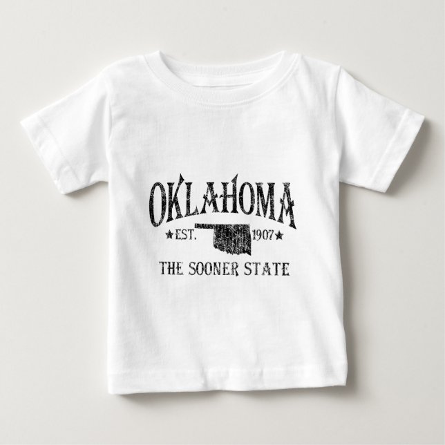 T-shirts Oklahoma - O Estado dos Pioneiros (Frente)