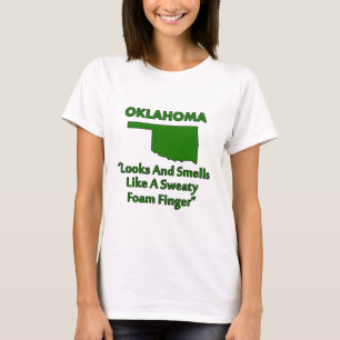 T-shirts Oklahoma - Parece e Cheira como um Dedo de Espuma