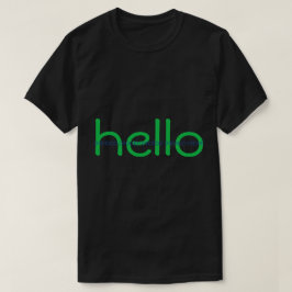 T-shirts Olá e Bye Hacker Code Message Tee