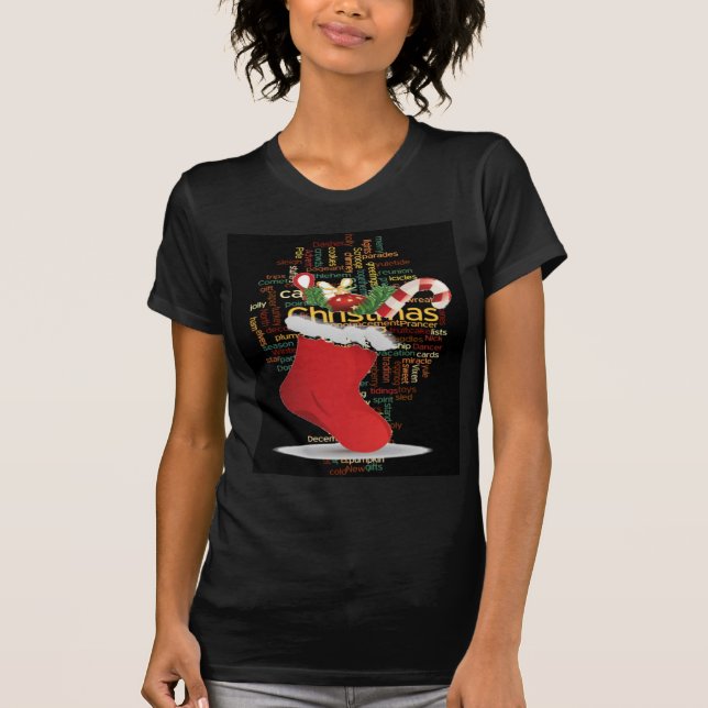 T-shirts Olá! Feliz Natal GIFTS e um Feliz ano novo (Frente)