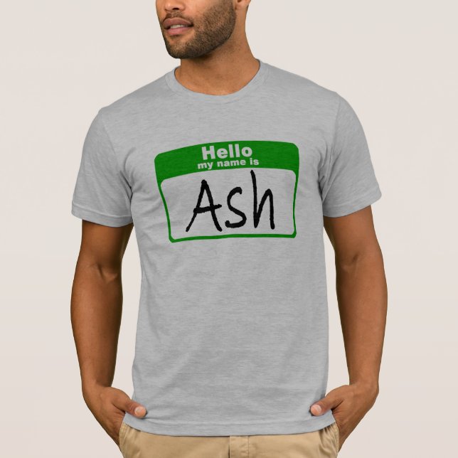 T-shirts Olá! meu nome é cinza (Frente)