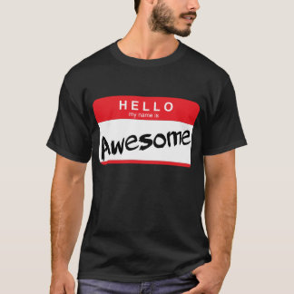 T-shirts Olá! meu nome é etiqueta impressionante