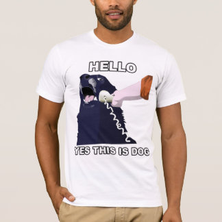 T-shirts Olá!? Sim este é cão